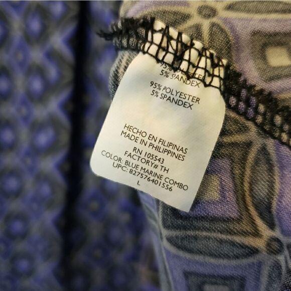 DAISY FUENTES Wrap-look Jersey-knit Long Sleeve Top Large - Picture 5 of 7